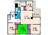 ヒルズコート刀根山 4LDKの間取り