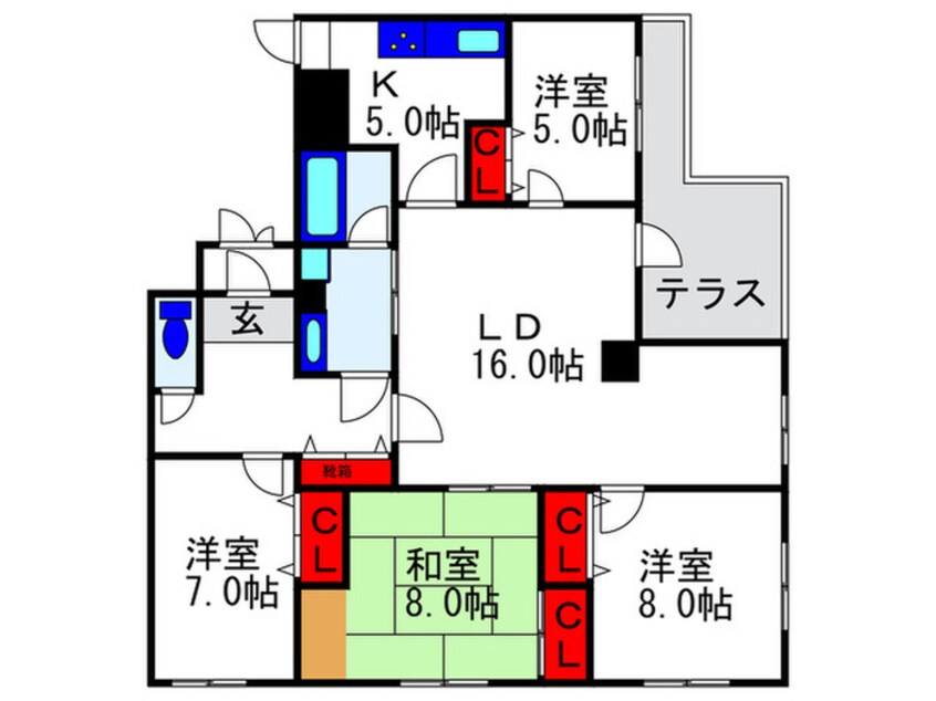 間取図 ヒルズコート刀根山