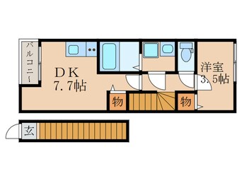 間取図 カーサウッドⅢ