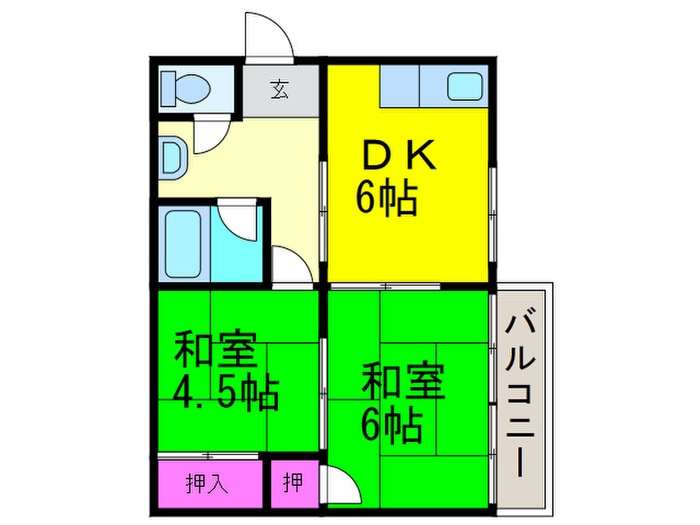 間取り図 穂積アパートメント2