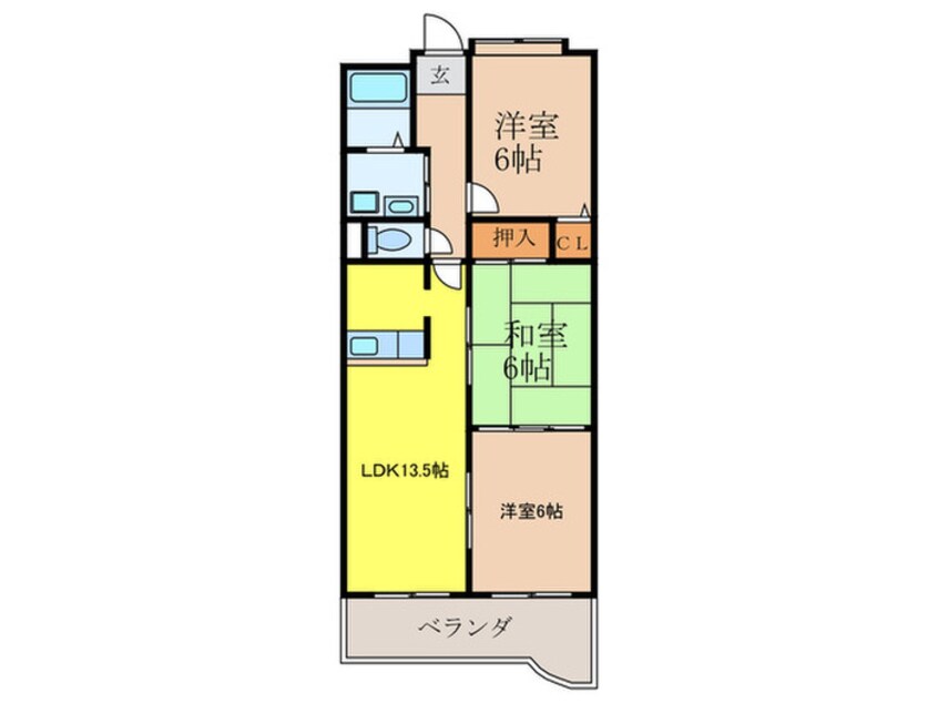 間取図 アラメダエサカ