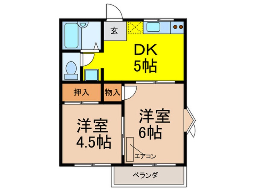 間取図 カームハイツ桜塚