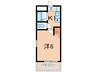 グレイスマンション4番館 1Kの間取り