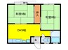 ハイツクリア 2DKの間取り