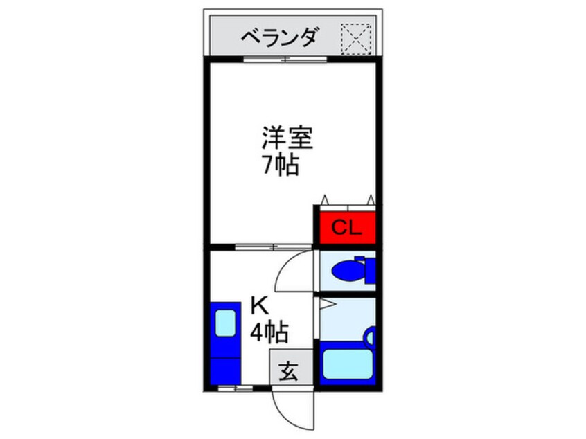 間取図 コンフォ－ト南町