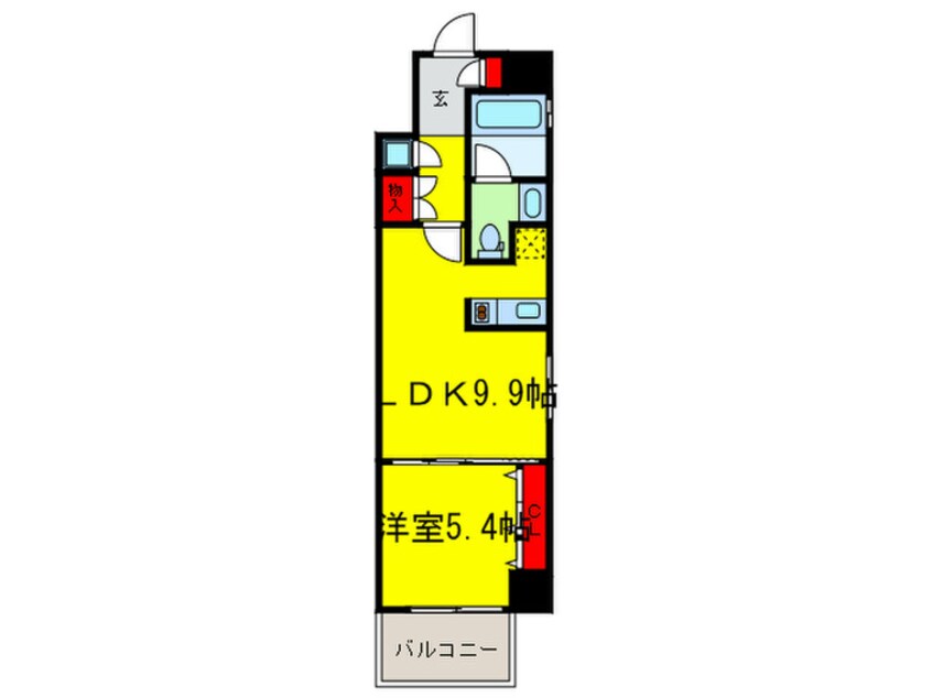 間取図 アーデン京町堀イースト