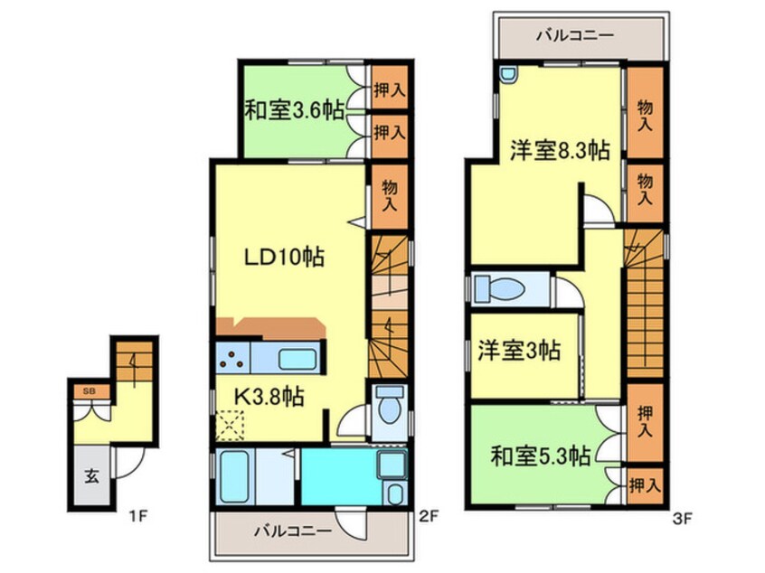 間取図 グランフロント守口