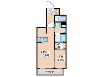 間取図 ＲＪＲプレシア南堀江