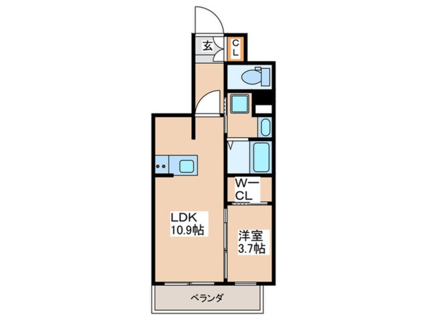 間取図 ＲＪＲプレシア南堀江