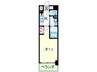 ミュプレ北浜 1Kの間取り