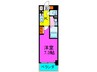 ミュプレ北浜 1Kの間取り