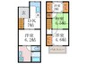 樫原五反田貸家 4DKの間取り