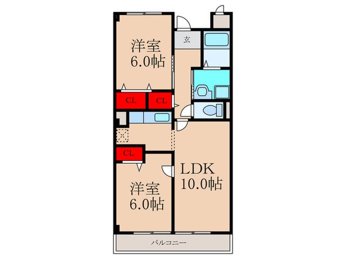 間取り図 オ－ベルジュ