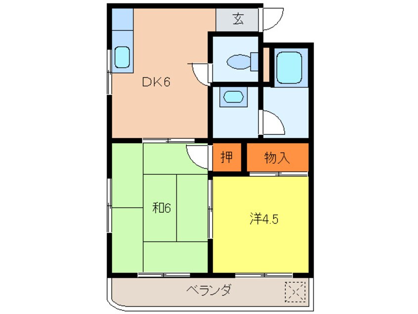 間取図 住吉サンシャイン