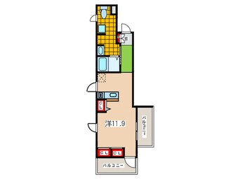 間取図 メゾン夕陽ヶ丘