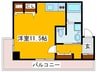メゾン夕陽ヶ丘 1Rの間取り
