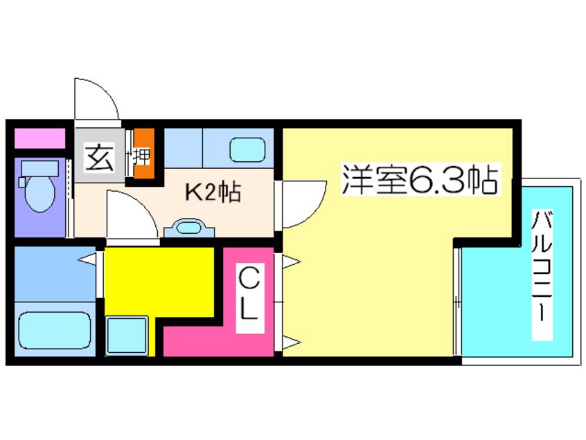 間取図 メゾン夕陽ヶ丘