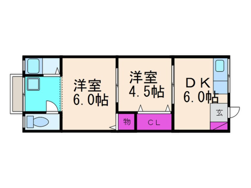 間取図 Kハイツ