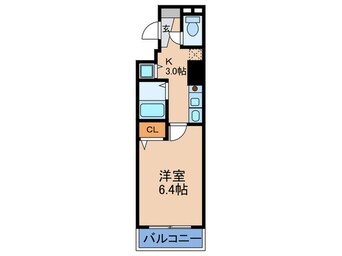 間取図 プレサンス梅田フロンティア