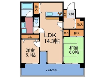 間取図 プレサンス梅田フロンティア