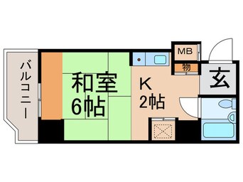 間取図 エクレーヌ御池（1008）