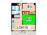 グレースコート山手町 2LDKの間取り