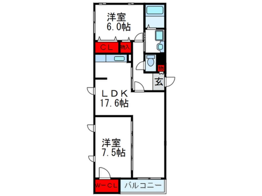 間取図 ローゼ