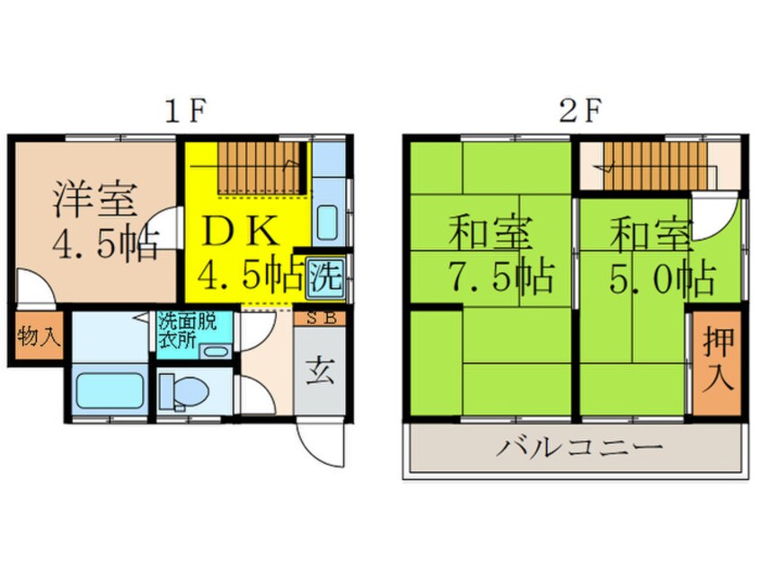 間取図 葭本貸家