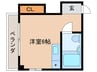 ムーンライト大桐 1Rの間取り