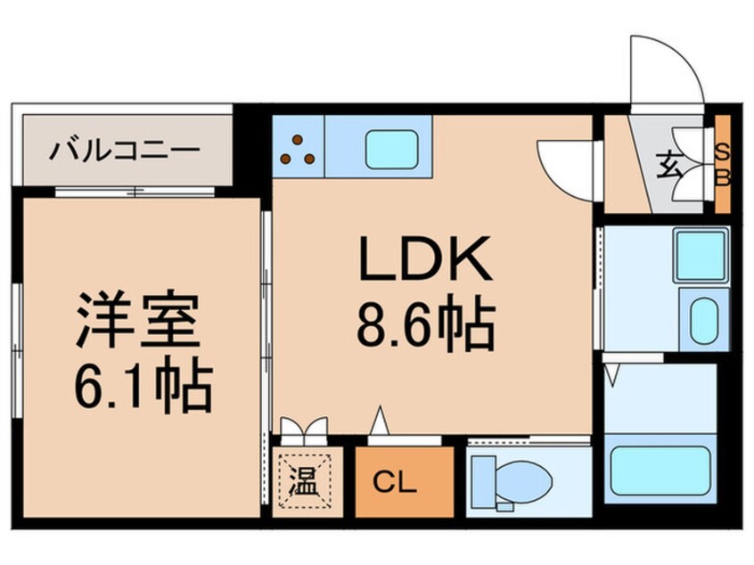 間取図 仮)森河内西1丁目計画