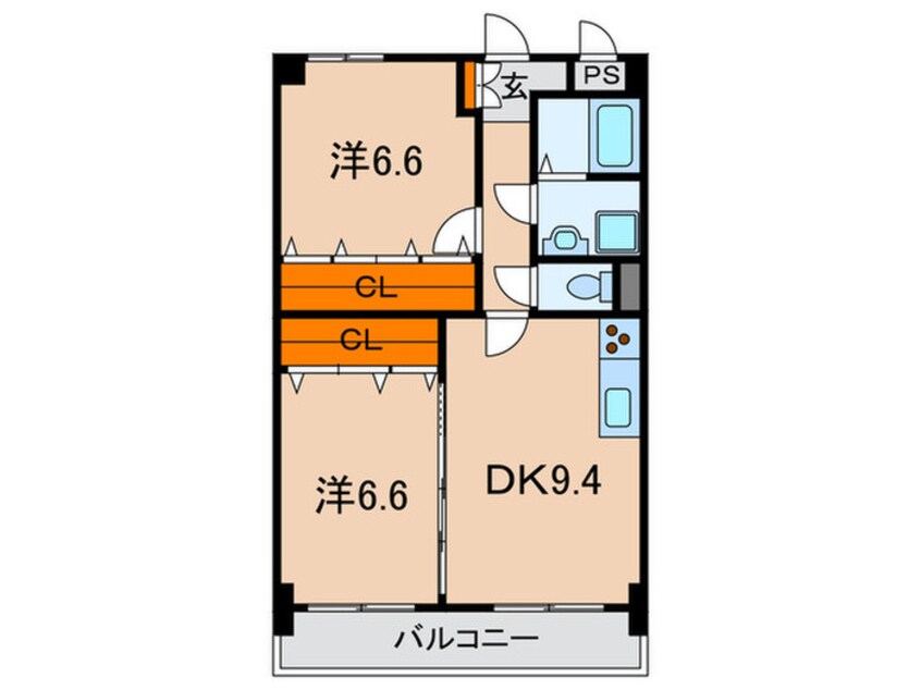 間取図 ベルロ－ド六甲