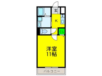 間取図 メゾンなか２