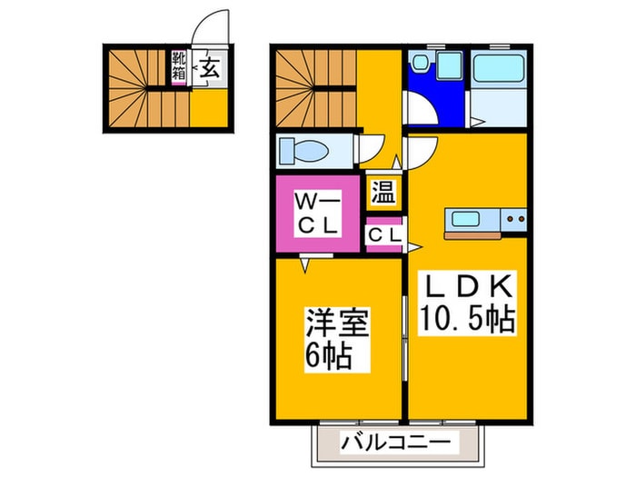間取り図 クレストコートB