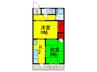 京町第一マンション 2Kの間取り