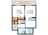 ＳｈａＭａｉｓｏｎ天峰 1LDKの間取り