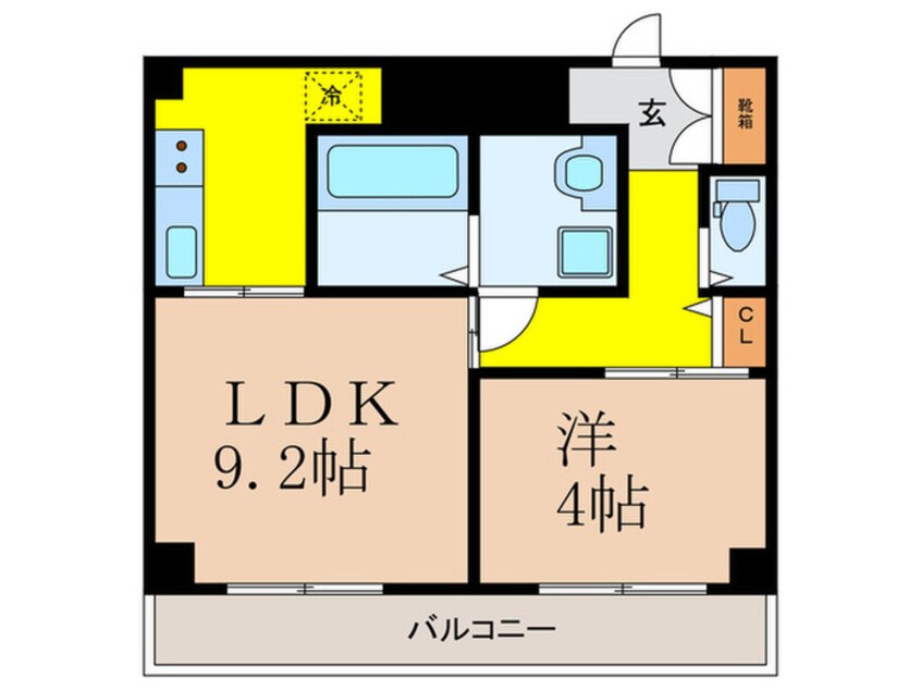 間取図 ﾒｿﾞﾝ･ﾄﾞｩ･ﾚﾃｭｰﾃﾞｨﾔﾝ浩栄