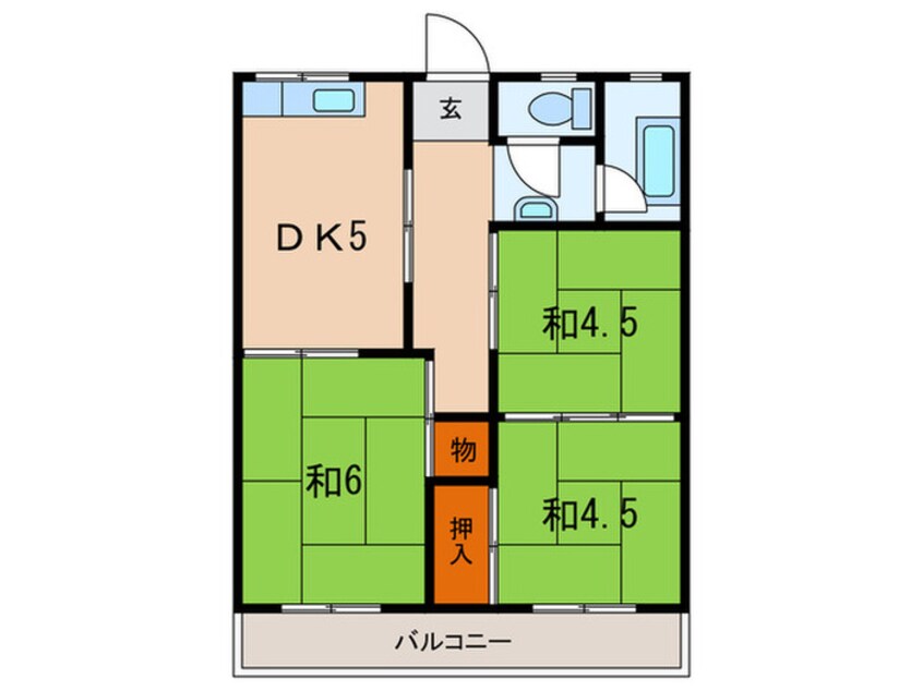 間取図 コーポ松豊