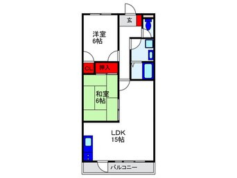 間取図 豊中千里園ハイツ