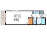 隼 1Kの間取り