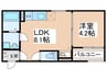 仮）F asecia Irifi 1LDKの間取り