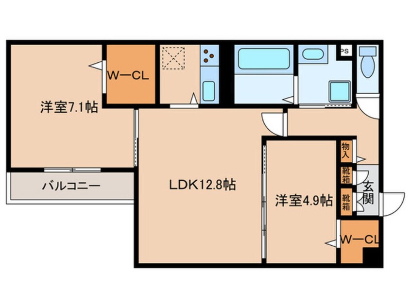 間取図 木蓮