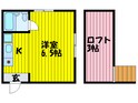 松月ハイツの間取図