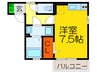セジュ－ルエルグリ－ン 1Rの間取り