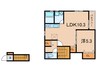 ＳＯＲＡ和坂 1LDKの間取り