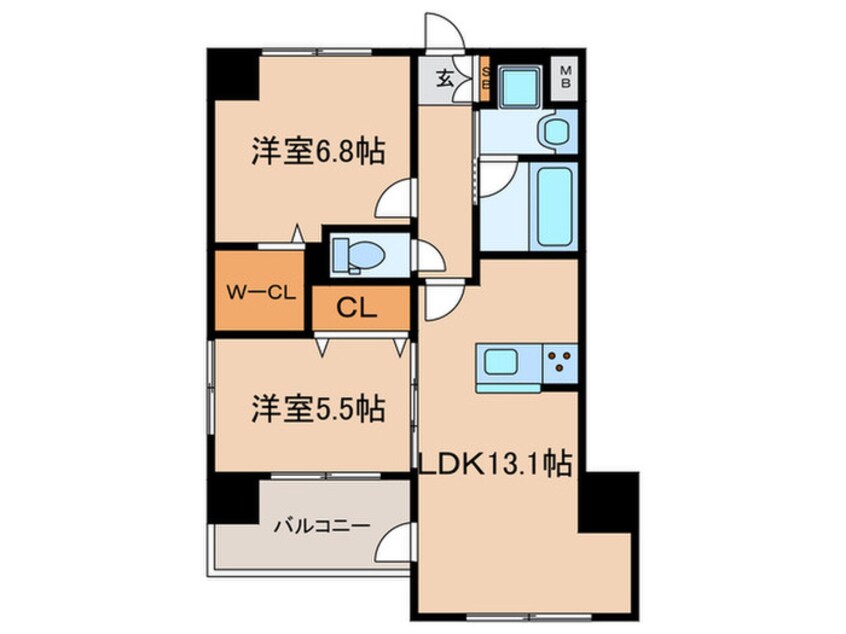間取図 仮）ティマーレジデンシィ塚口