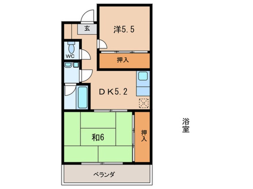 間取図 新栄プロパティー島泉