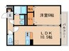 シャン・リアンＴ．Ｙ 1LDKの間取り