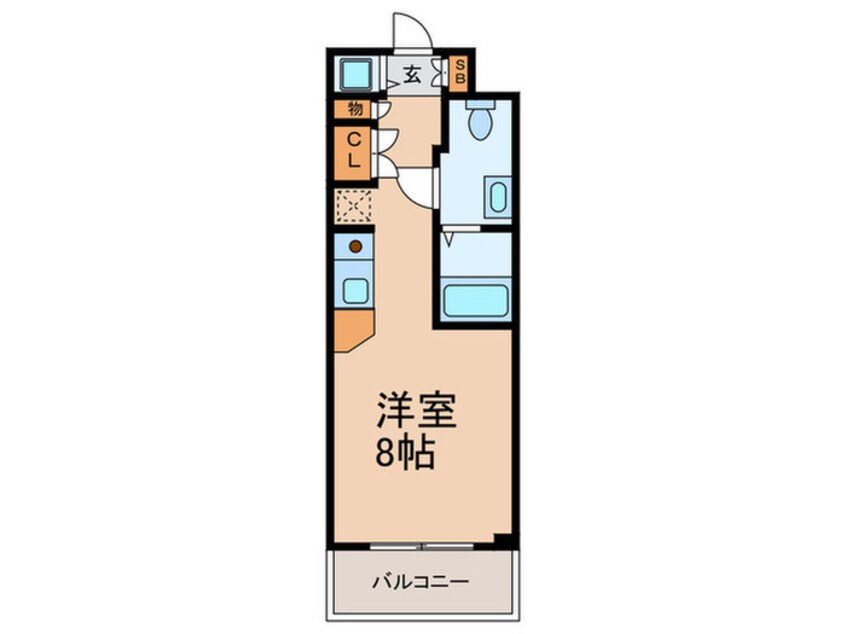 間取図 エスリ－ド御堂筋梅田(305)