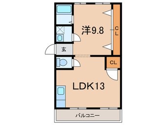 間取図 エ－ド白川（旧農住団地Ｈ棟）