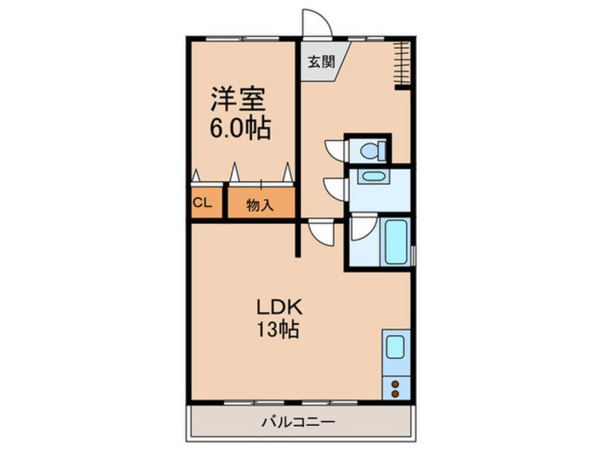 間取図 エ－ド白川（旧農住団地Ｈ棟）
